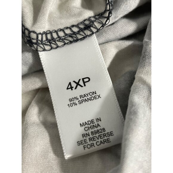 LOGO by Lori Goldstein Petite Rayon 230 Elbow Sleeve Dress 4X Neutral Combo NEW - Picture 5 of 6